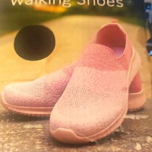 Pink ombre memory foam sneaker shoes 10